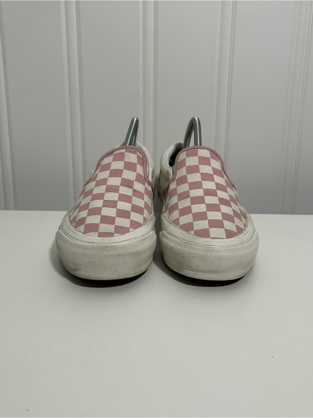 Vans Slip-On Checkerboard Sneakers - Pink/White 98 lx - Picture 2 of 8